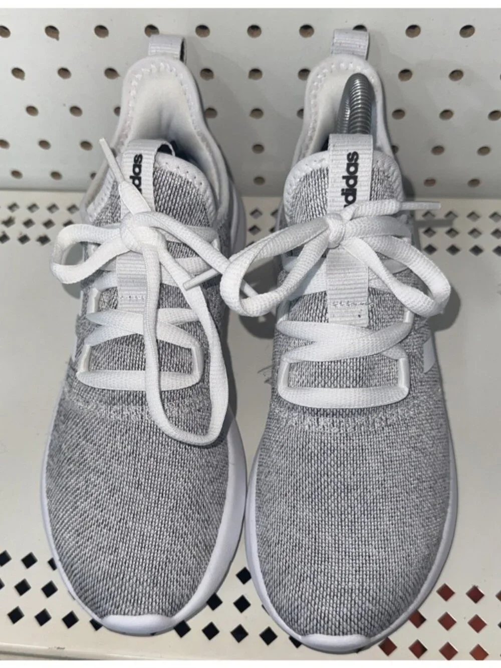 Adidas Cloudfoam Pure 2.0 Womens Athletic Running Shoes Size 7 White Black